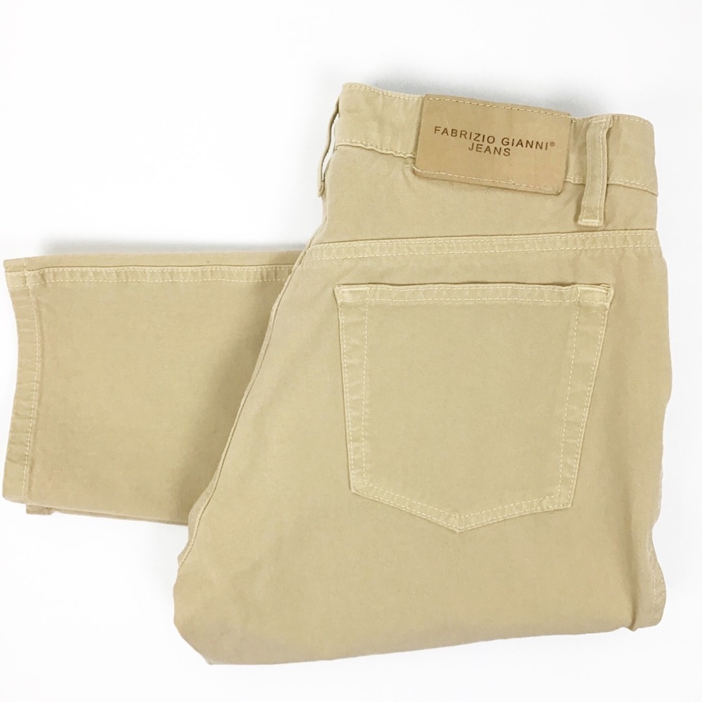 Fabrizio Gianni Sand Tapered Straight Leg Jeans